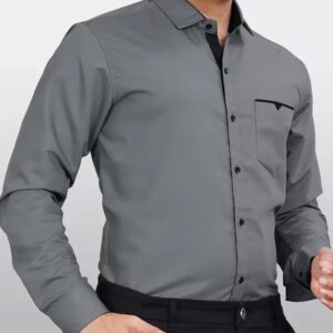 cb colebrook men's regular fit solid soft touch cotton casual shirt with pocket design with spread collar & full sleeves (available in plus size))