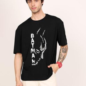 leotude men's half sleeve round neck cottonblend graphic print oversized tshirt for man