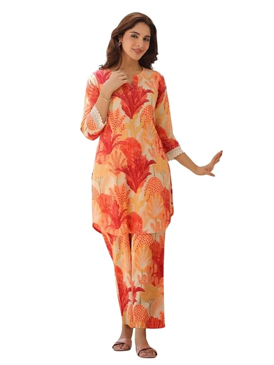 greciilooks co ord set for women stylish | kurti set for woman | short kurti for women latest | dress for woman | rayon printed v neck design for womens 3/4 sleeve greciilooks co ord set for women stylish | kurti set for woman | short kurti for women latest | dress for woman | rayon printed v neck design for womens 3/4 sleeve