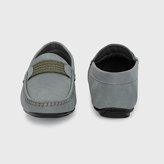 centrino loafer shoe for mens | stylish & comfortable with soft cushioned insole | hand stitched design for trendy (6546)