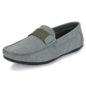 centrino loafer shoe for mens | stylish & comfortable with soft cushioned insole | hand stitched design for trendy (6546)